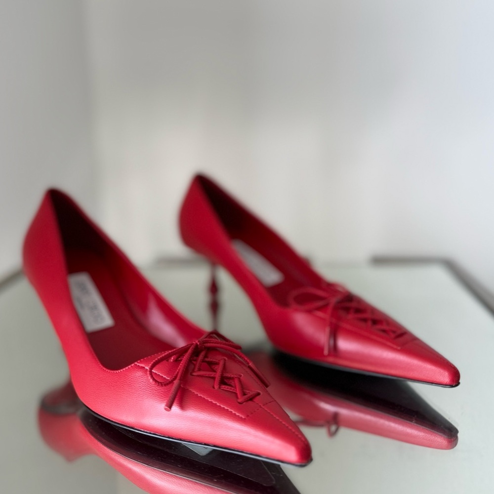 New Jimmy Choo Scarlett 50 Pointed-Toe Lace-Up $1,095 37.5 - Picture 10 of 15